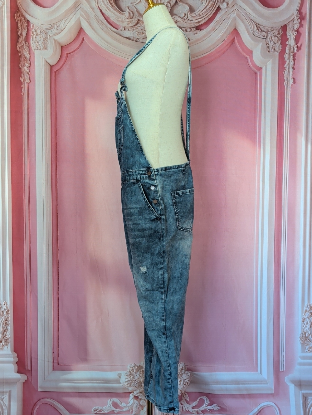 Distressed Overalls - Picture 4 of 8